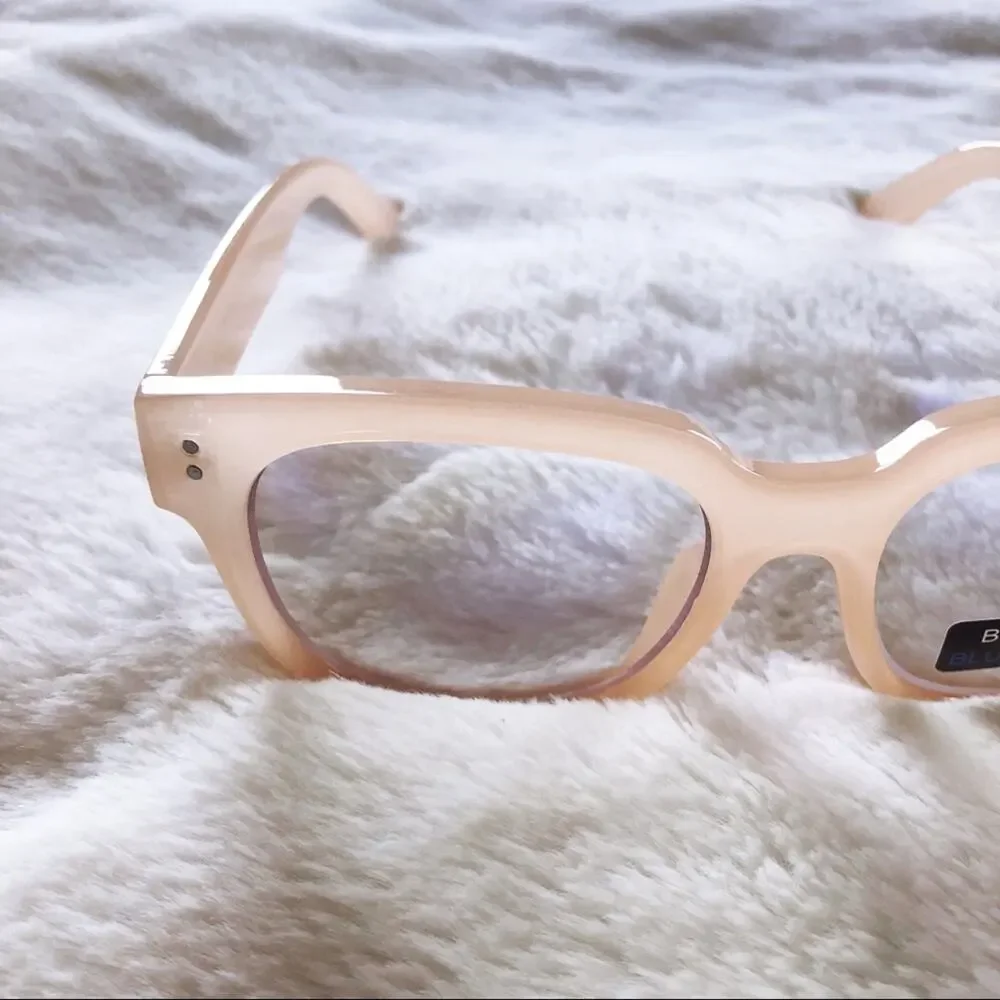 Juliette Clear Pink Computer Blue Light Glasses